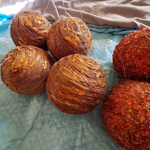 Christmas balls like new, pack of 16, orange, blue, brown