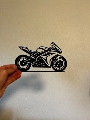 Sport Bike Motorcycle Wall Art 3D Printed New