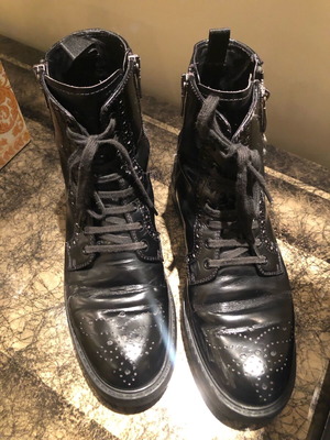 Prada ankle boots used, black, size 38