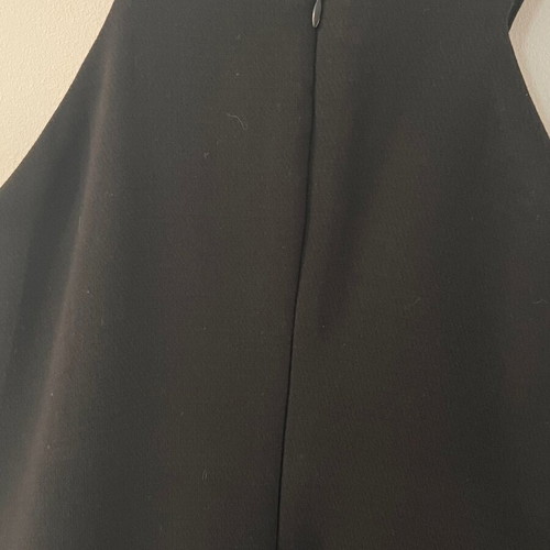 Turlington black double dress like new with back zipper, size S
