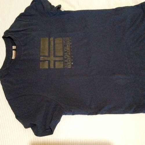 Napapijri women's blue cotton t-shirt XL like new