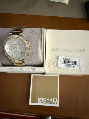 Michael Kors Parker Chronograph watch like new, women's, silver