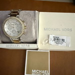 Michael Kors Parker Chronograph watch like new, women's, silver