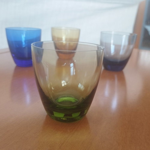 Max Verboeket Carnival Glass Set 4x Mint Kristalunie Maastricht 1956