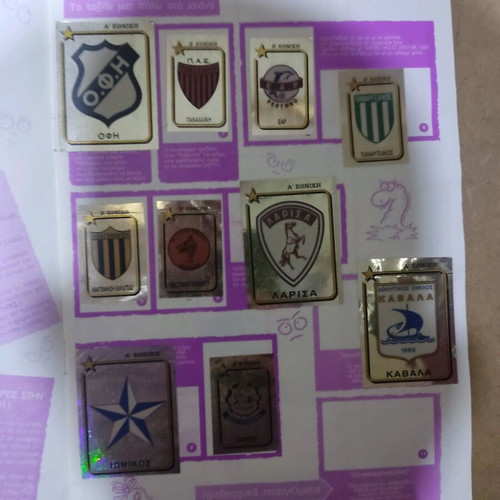 Dekame Tono sticker album used with Panini football 95 stickers
