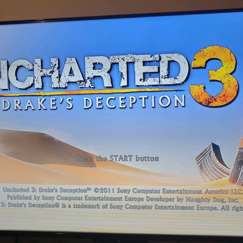 Uncharted 3: Drake's Deception GOTY Edition used for PlayStation 3