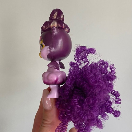 Mattel Cloudees mini cloud pet figure purple owl used