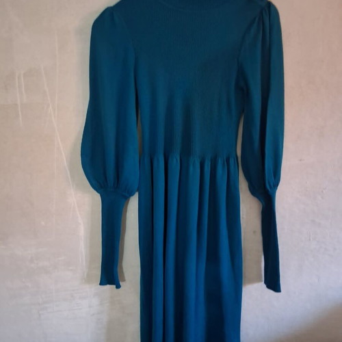 Luisa Spagnoli knitted dress like new, petrol blue