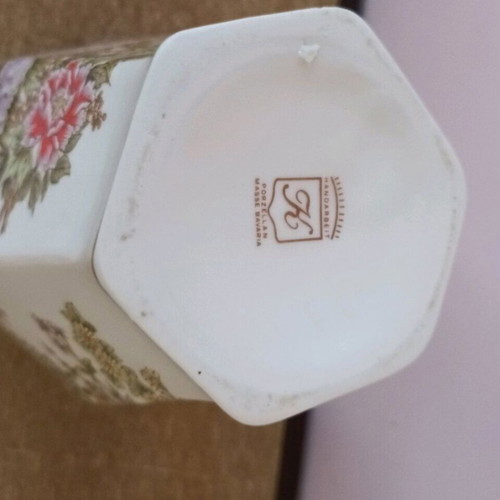 Masse Bavaria Porcelain vase used, 27 cm height, 7 cm width