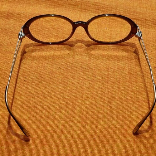 Bvlgari women's eyeglass frame like new, brown orange