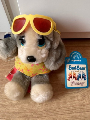 Vintage plush toy Sad Sam “Angel” puppy dog like new, 90s