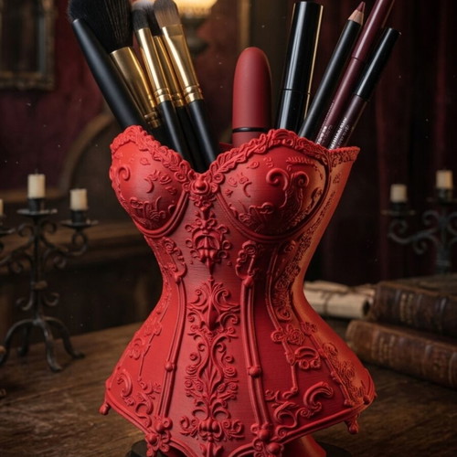 Venecian Gothic Corset Make-Up Holder made to order