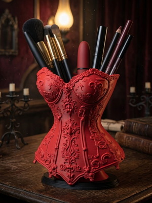 Venecian Gothic Corset Make-Up Holder made to order