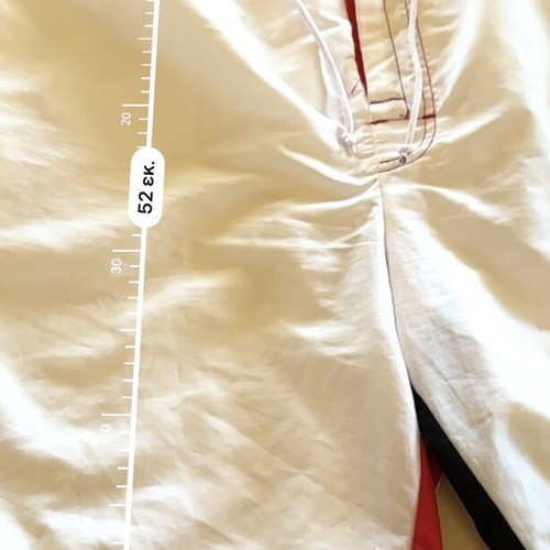 Men's Swim Shorts Large white/red with graffiti prints, like new