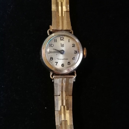 Lip Dauphine women's watch used, gold-plated