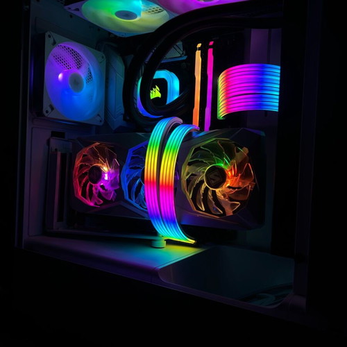 Gaming PC like new with Ryzen 5 5600X and RGB lighting