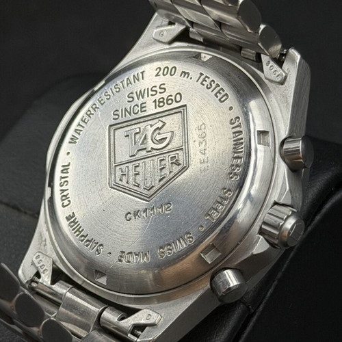 Tag Heuer Professional men's chronograph watch used, silver