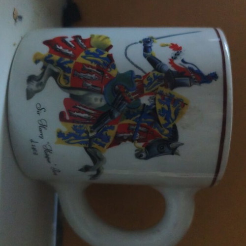 Vintage ceramic collectible mug like new with Sir Harry Hotspur Percy