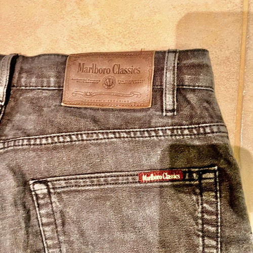 Marlboro Classics vintage black faded jeans used, W34 L36