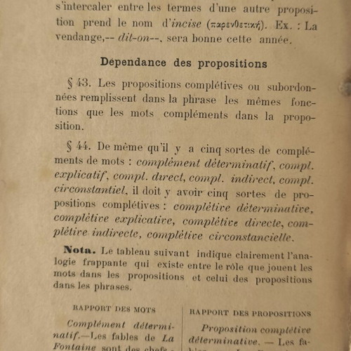 Elementary French Grammar 1894 used with Lysias Speeches