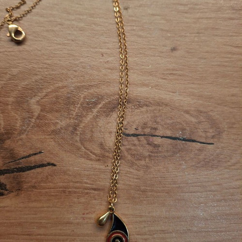 Anna Maria Mazaraki necklace new, gold and red