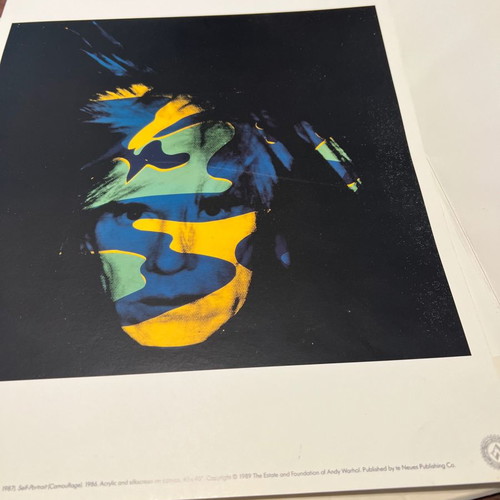 Andy Warhol Familiar Faces used, contains two of six works