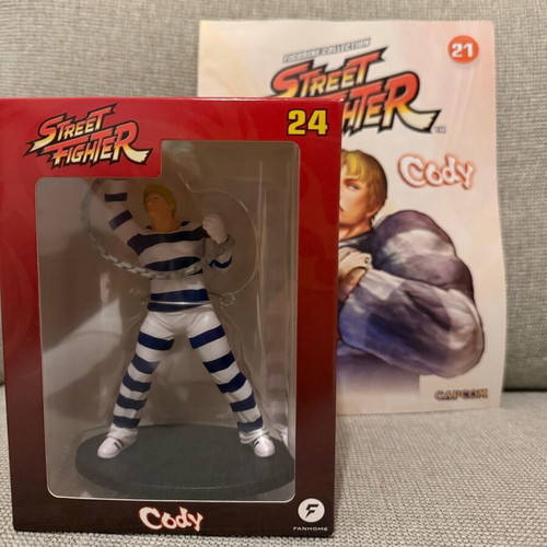Street Fighter Cody collectible figure by DeAgostini new, scale 1:18