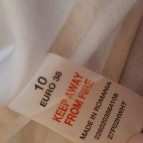 Topshop Mini Skirt Tennis Style white like new, size M