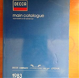 DECCA main catalogue 1983 - ΣΥΛΛΕΚΤΙΚΟ ΣΕ ΑΡΙΣΤΗ ΚΑΤΑΣΤΑΣΗ!!