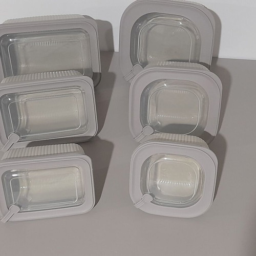 Food Storage Bowl Set 6 Pieces New, Rectangular and Square Containers