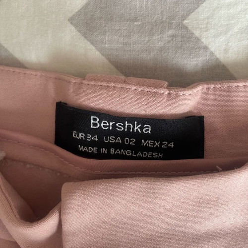 Bershka elastic pants new, pink, size XS
