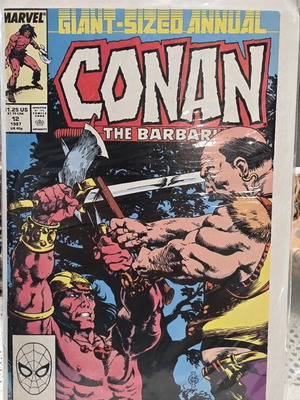 2 issues Giant Size Conan The Barbarian Annual #11 and #12 used