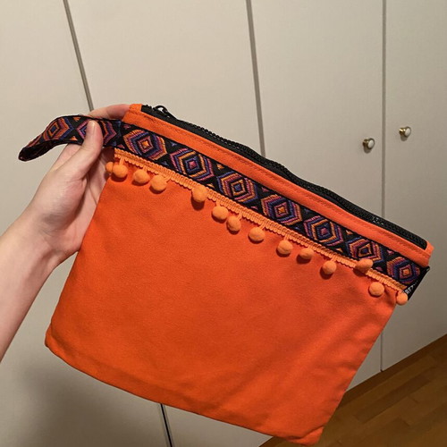 Frezyderm boho orange beach pouch