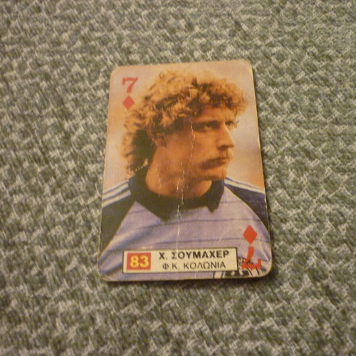 Schumacher FC Koln football card used Assoi 1985