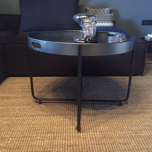 Coffee table metal 90cm like new