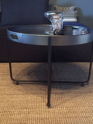 Coffee table metal 90cm like new