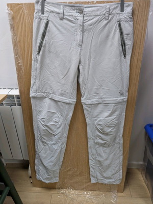 Salewa ladies tracking pants with removable legs used, gray