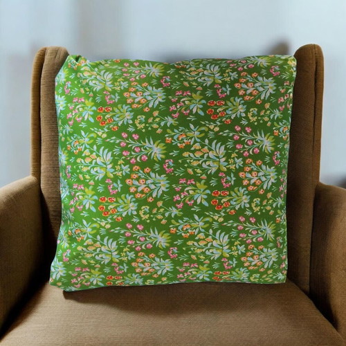 Yellow CBD Fields Pillow 45x45 Eco Text Fabric like new