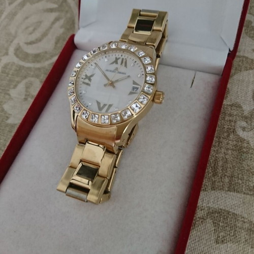 Jacques Lemans women's wristwatch Rome 1-1517ZC like new, gold color