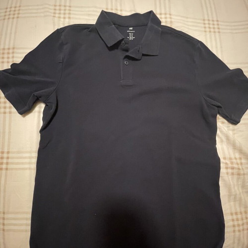 H&M Polo Regular Fit dark blue shirt like new, size M