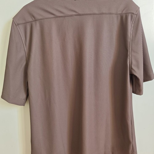 Vittorio Verona short-sleeve shirt size M, like new, brown taupe