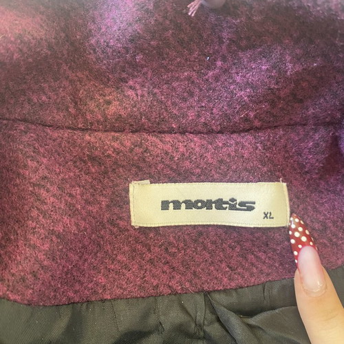 Coat, red and purple, size XL