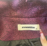 Coat, red and purple, size XL