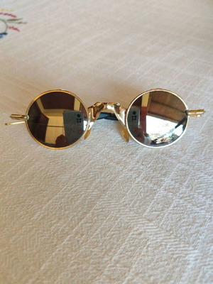 Vintage 90s Sunglasses Italy Design new, gold frame, UV 400 protection