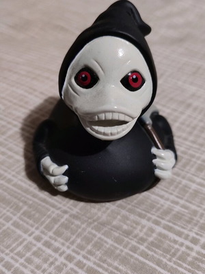 Goth Duck Grim Reaper collectible bath duck like new