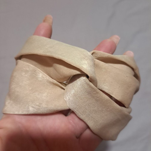 Hairband with elastic like new, beige