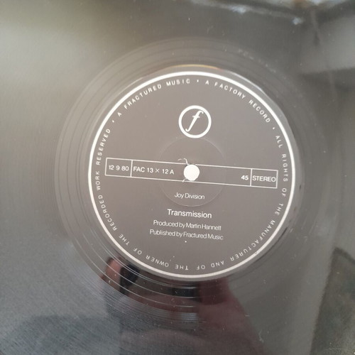 Joy Division Novelty vinyl record like new, rock