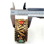  Handmade Egyptian vintage beautiful brass cuff bracelet!