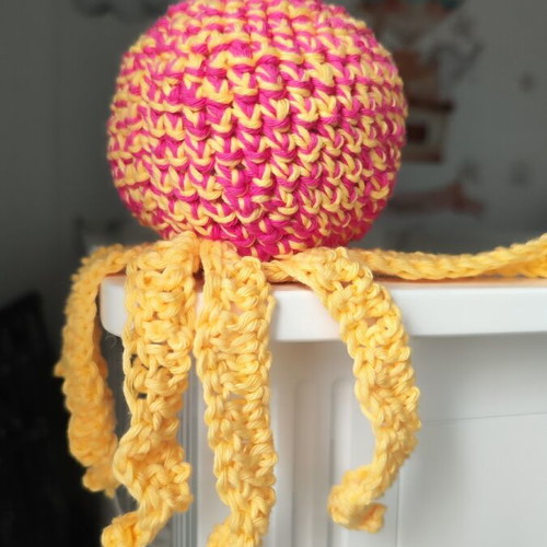 Handmade knitted octopus toy new