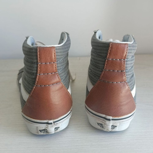 Vans SK-8 Hi μπότες νούμερο 35 σαν καινούργιο, γκρι και καφέ